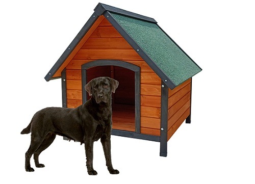 Caseta de perro de madera Loki